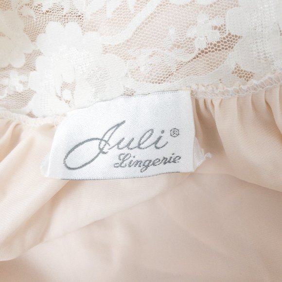 Vintage S Boho Lace Nightgown Maxi Dress Pink - Picture 10 of 12